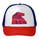 Bold 3D Best Dad Ever Trucker Hat
