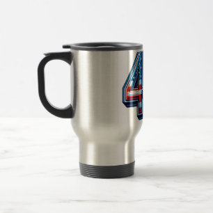 Bold 45th Birthday Mug – American Flag Balloon Sty
