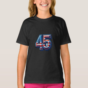 Bold 45th Birthday Mug – American Flag Balloon Sty T-Shirt