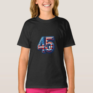 Bold 45th Birthday Mug – American Flag Balloon Sty T-Shirt