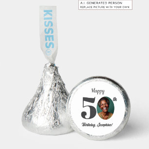 Bold 50th Birthday Party Photo Hershey®'s Kisses®