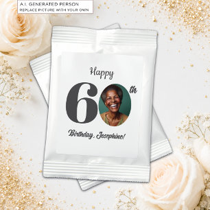 Bold 60th Birthday Party Photo Favor Margarita Drink Mix