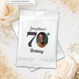 Bold 70th Birthday Party Photo Favor Margarita Drink Mix
