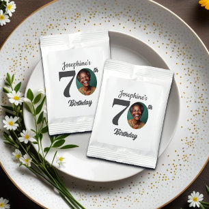 Bold 70th Birthday Party Photo Favor Margarita Drink Mix