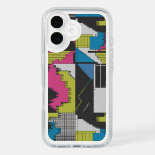 Bold 80s Abstract Geometric Pattern iPhone 16 Case