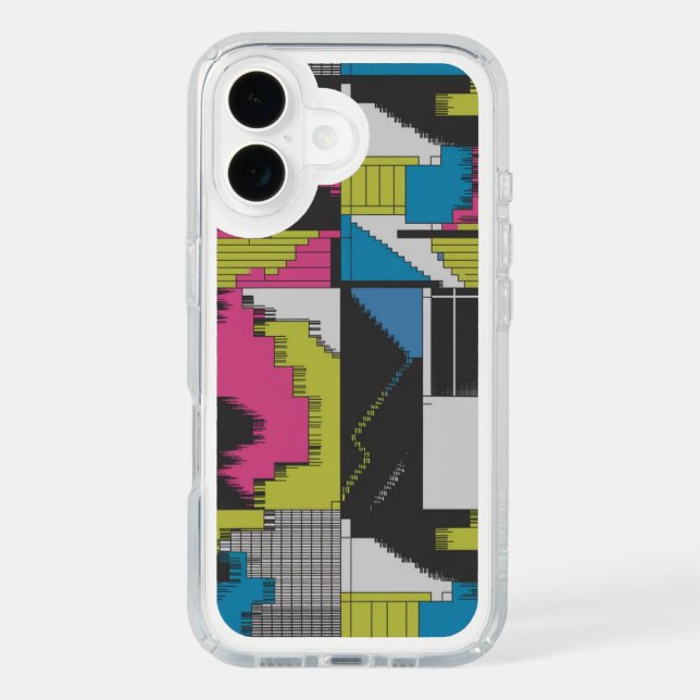 Bold 80s Abstract Geometric Pattern Speck iPhone Case (Front)