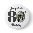 Bold 80th Birthday Party Photo Favor