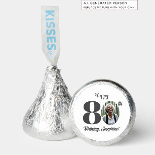 Bold 80th Birthday Party Photo Hershey®'s Kisses®