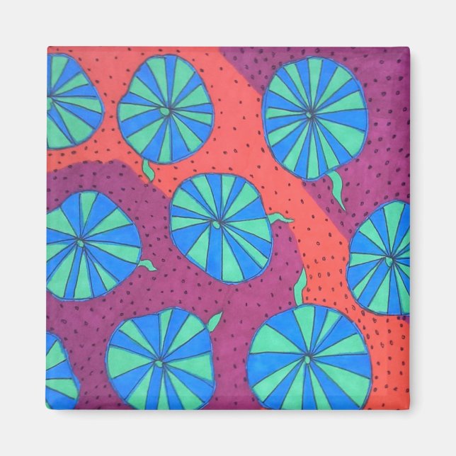 Bold Abstract Art Magnet (Front)