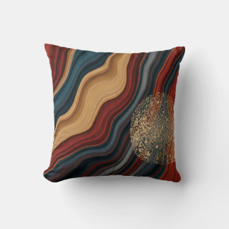 Bold Abstract Art Throw Pillow