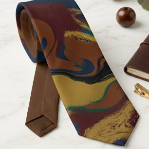 Bold Abstract Art with Vibrant Colors Neck Tie