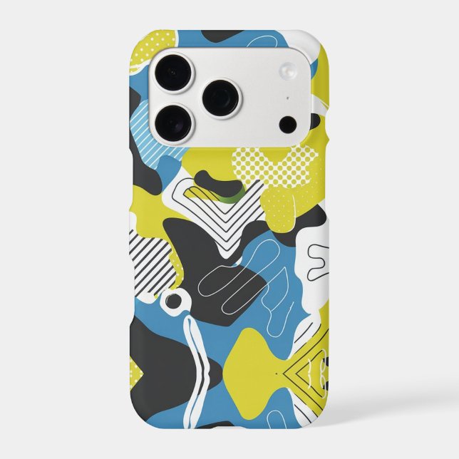 Bold Abstract Camo Pattern Iphone Case (Back)