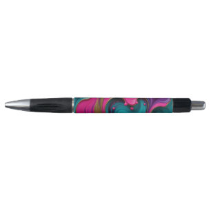 Bold Abstract Heart Swirl – Modern Colorful Art Pen