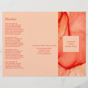 Bold Abstract Orange Modern Business Brochure