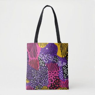 Bold Abstract Pattern Tote Bag | Vibrant Modern