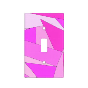 Bold Abstract Pink Graphic Light Switch Cover