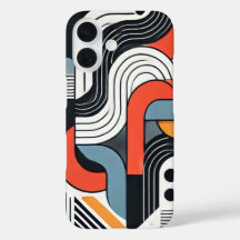 Bold Abstract Spanish-Inspired iPhone Case