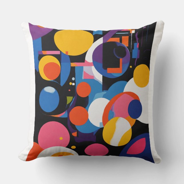 Bold & Abstract: Vibrant pillow  Designs (Front)