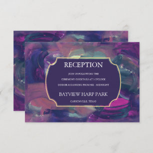 Bold Acrylic Painting Reception Card
