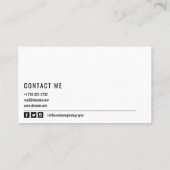 Bold Aerial Drone Photography Business Card (Back)