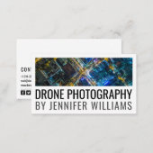 Bold Aerial Drone Photography Business Card (Front/Back)