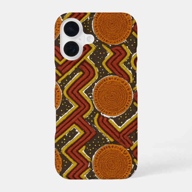Bold African Print Iphone Case (Back)