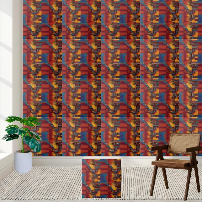 Bold African Wax Print Tile (Bold African Wax Print Tile)