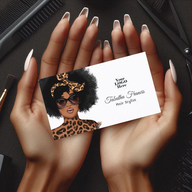 Bold Afrocentric Hair Salon Branding Business Card (Bold Afrocentric Hair Salon Branding Business Card)