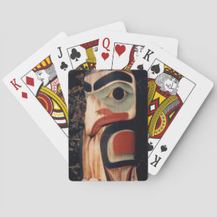 Bold Alaska Wood Carved Totem Pole Designed Card