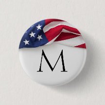 Bold American Flag Monogrammed