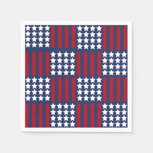 Bold American Spirit Stars & Stripes Celebration Napkins