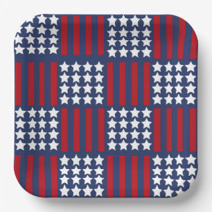 Bold American Spirit Stars & Stripes Celebration Paper Plates