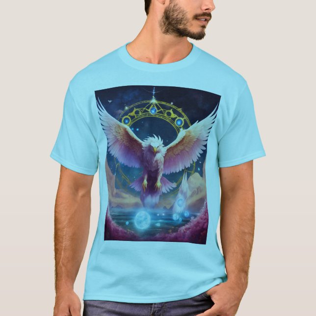 "Bold and Artistic Eagle T-Shirt – Striking Design (Front)