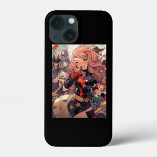 Bold and Beautiful Japanese Anime Meets Punk Rock  iPhone 13 Mini Case