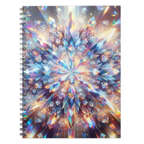 Bold and Bright Holographic Crystal  Notebook
