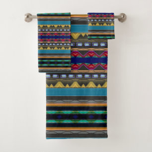 Bold and Colorful Bath Towel Set