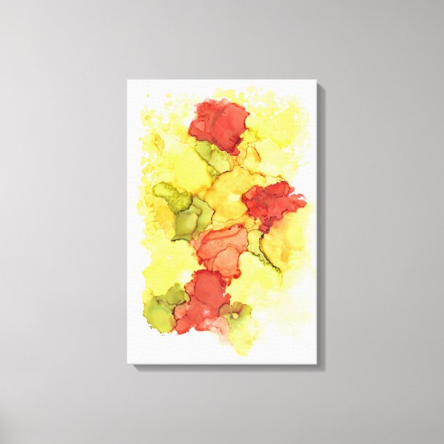 Bold and Colorful Happiness Canvas Print (Front)