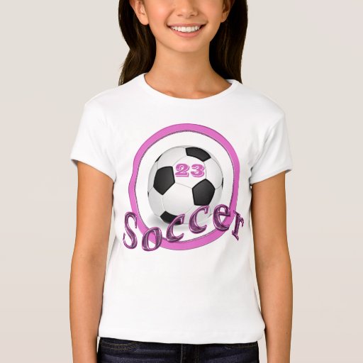 Bold and Cute Soccer T Shirts for Girls | Zazzle