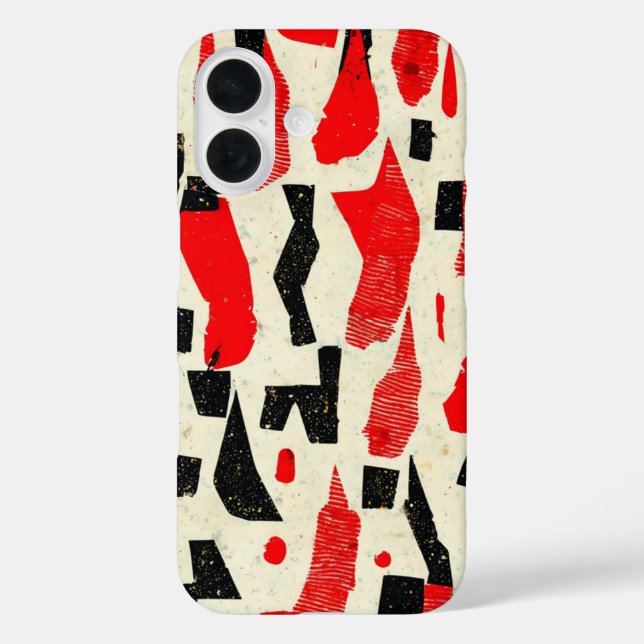 Bold and Edgy: A Dynamic Abstract Pattern Case-Mate iPhone Case (Back)