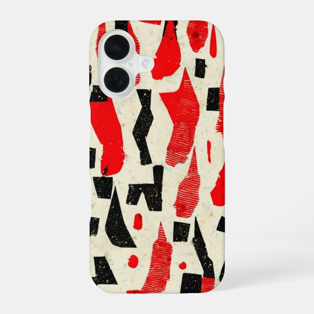 Bold and Edgy: A Dynamic Abstract Pattern Iphone Case (Back)