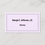 [ Thumbnail: Bold and Minimalist Attorney Business Card ]