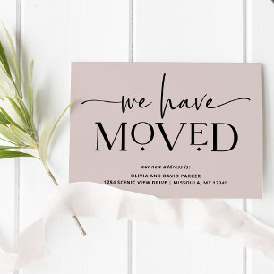 Bold and Modern Moving Announcement Postcard