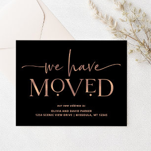 Bold and Modern   Moving Announcement Postcard