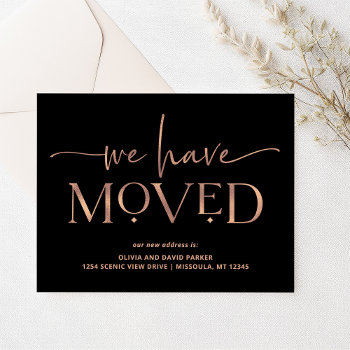 Bold And Modern | Moving Announcement Postcard by christine592 at Zazzle