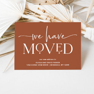 Bold and Modern   Moving Announcement Postcard
