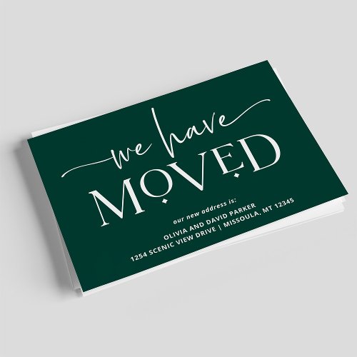 Bold and Modern  Moving Announcement Postcard