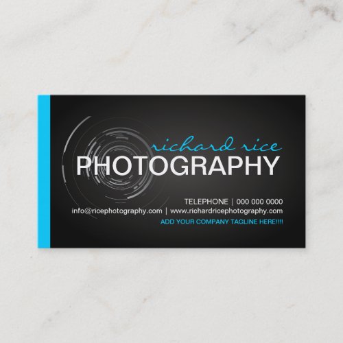 Bold and Modern Photographer Business Cards