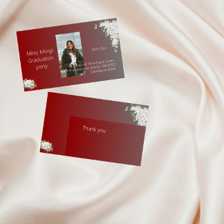 Bold and Sophisticated Design Graduation Enclosure Card