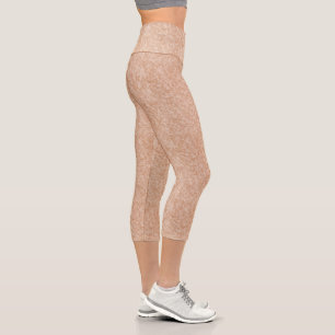 Bold and Stylish Tan Capris Leggings