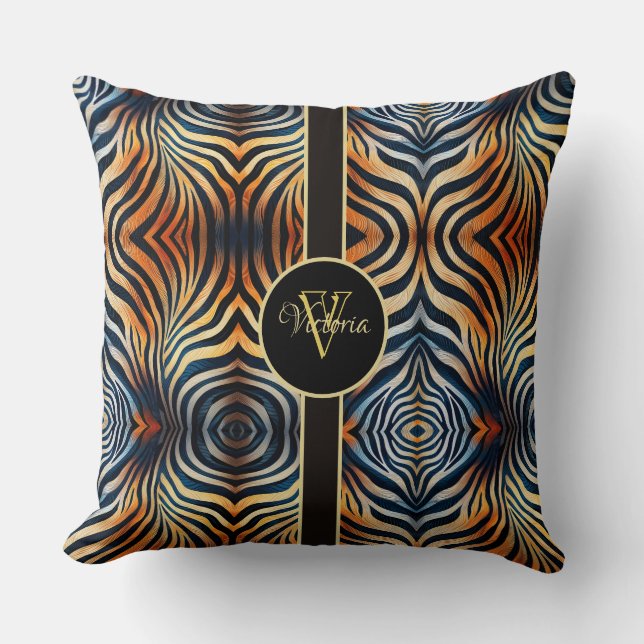 Bold and Vibrant: Personalized Pillow  (Front)